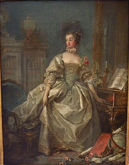 Francois Boucher La Marquise de Pompadour oil painting image